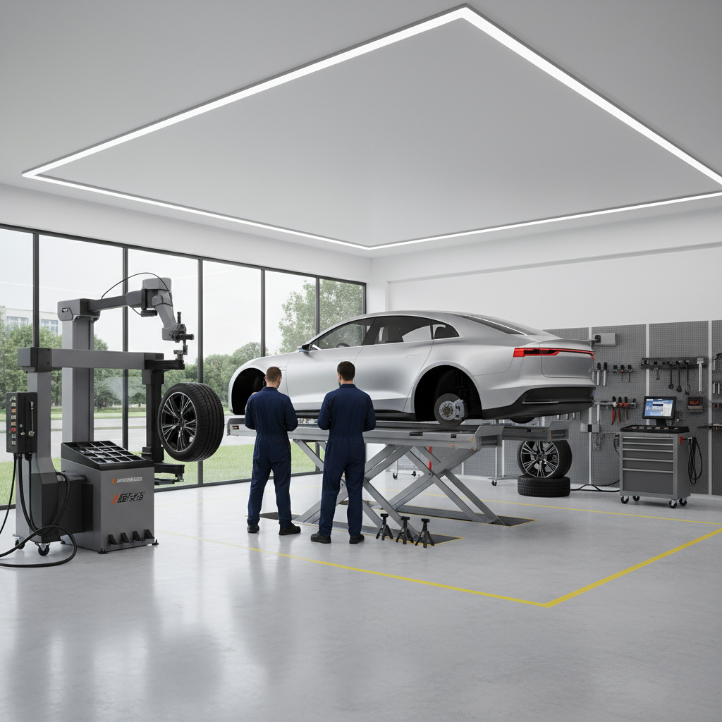 ورشة إطارات محترفة في الدوحة