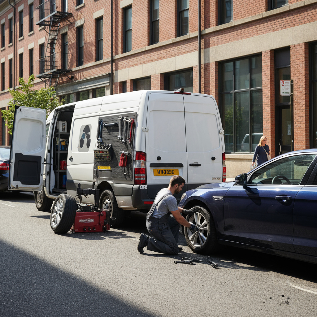 خدمة إطارات متنقلة في الدوحة